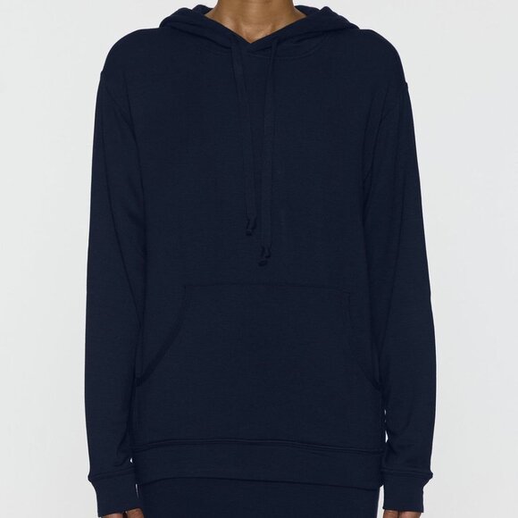 Bleusalt Unisex Skater Hoodie in Navy Blue Size Medium - Picture 1 of 10